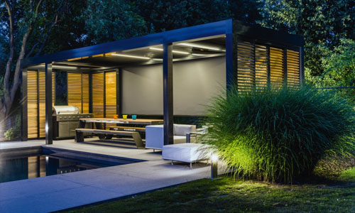 pergola na zahradě