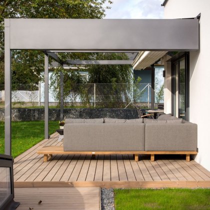 Obrázek č. 7 pro 'Hliníková shrnovací pergola'