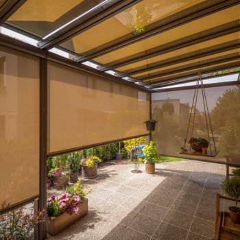 Pergola s bočním stíněním